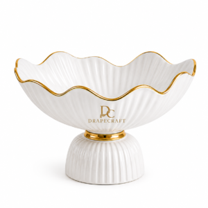 Vintage Cream Engraved Vase Set